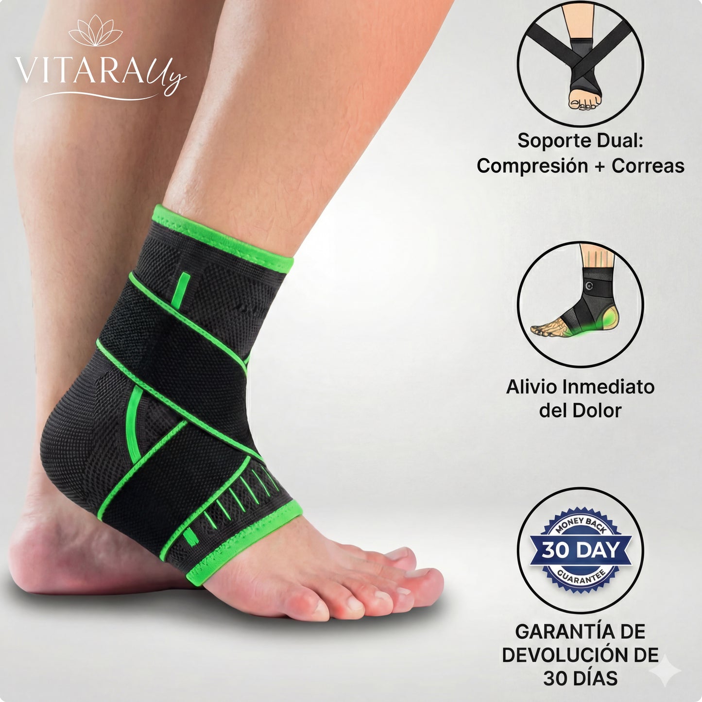 Tobillera Ortopedica - Para Dolor De Talon Y Fascitis Plantal